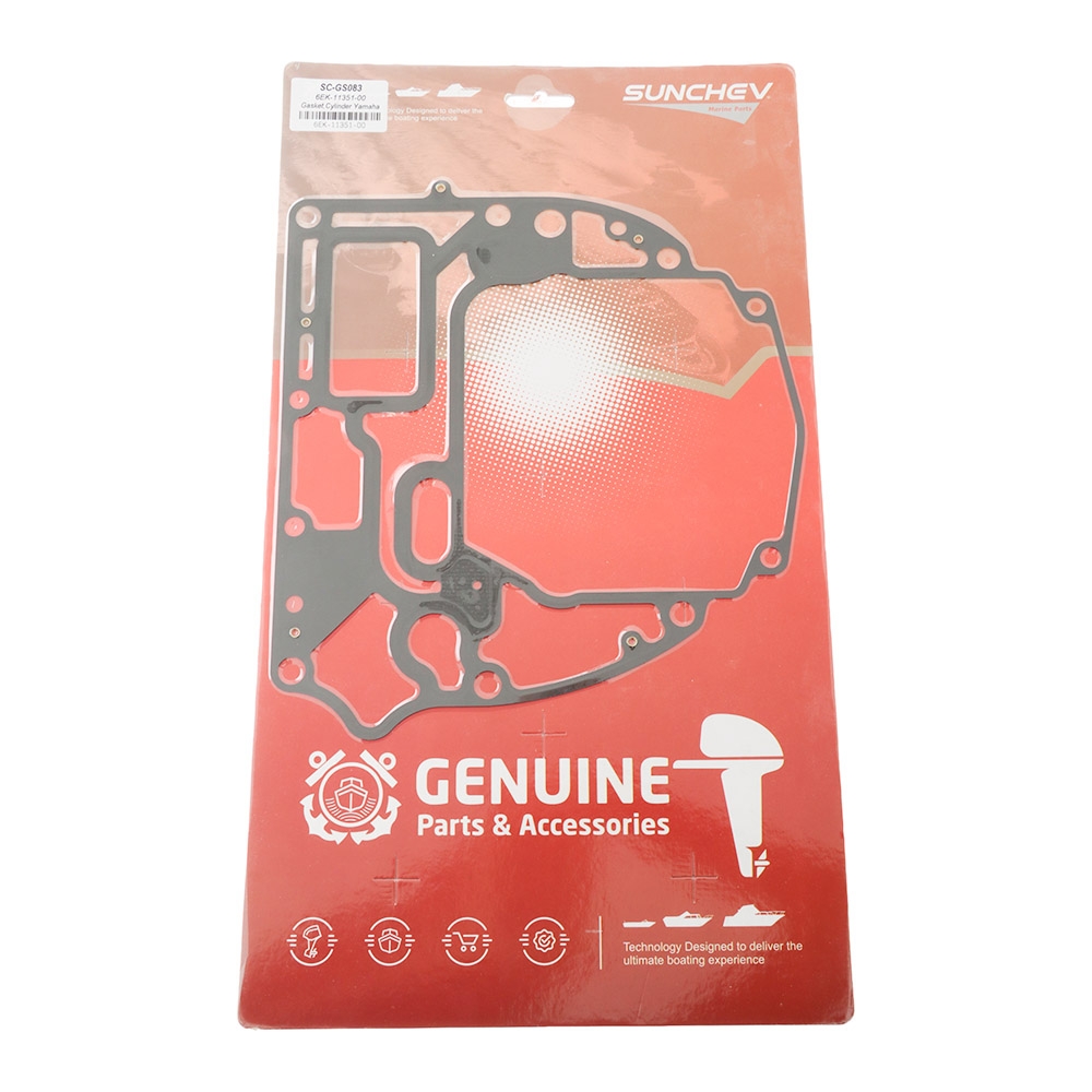 SUNCHEV Outboard Cylinder Base Gasket 6EK-11351-00 for Yamaha 2014 to 2025 F75 to 115HP