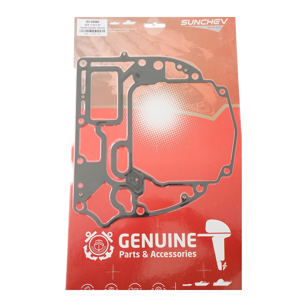 SUNCHEV Outboard Cylinder Base Gasket 6EK-11351-00 for Yamaha 2014 to 2025 F75 to 115HP