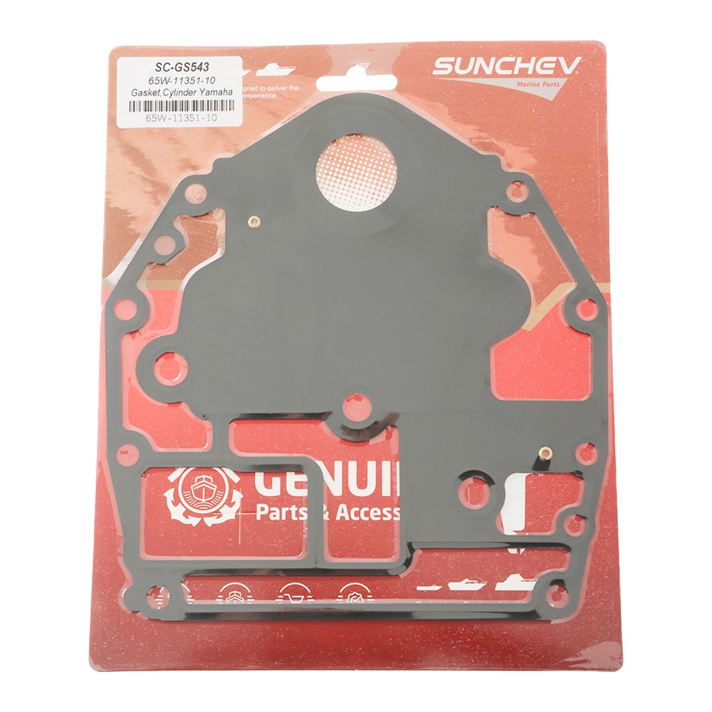 SUNCHEV Outboard Cylinder Base Gasket 65W-11351-10 for Yamaha 25HP