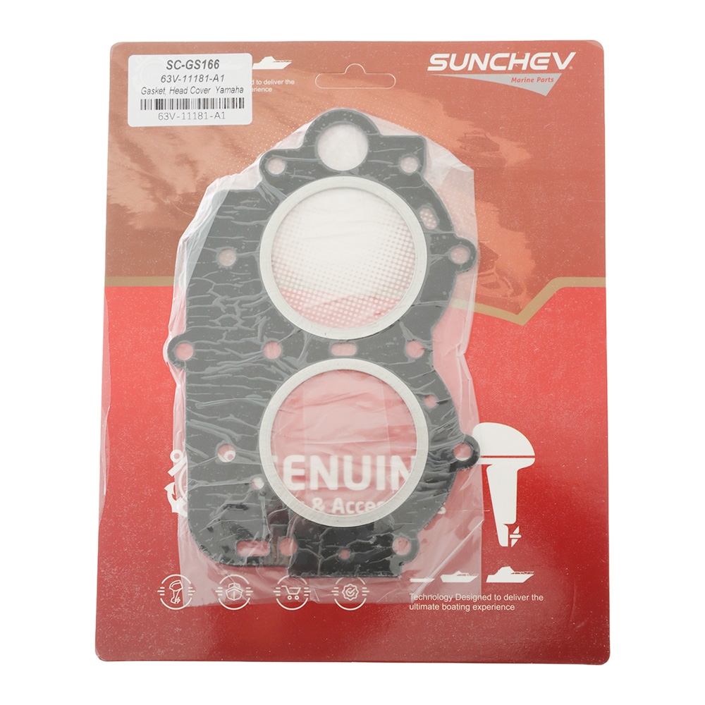 SUNCHEV Outboard Cylinder Head Gasket 63V-11181-A1 for Yamaha 2-Stroke Engines 9.9HP to 15HP