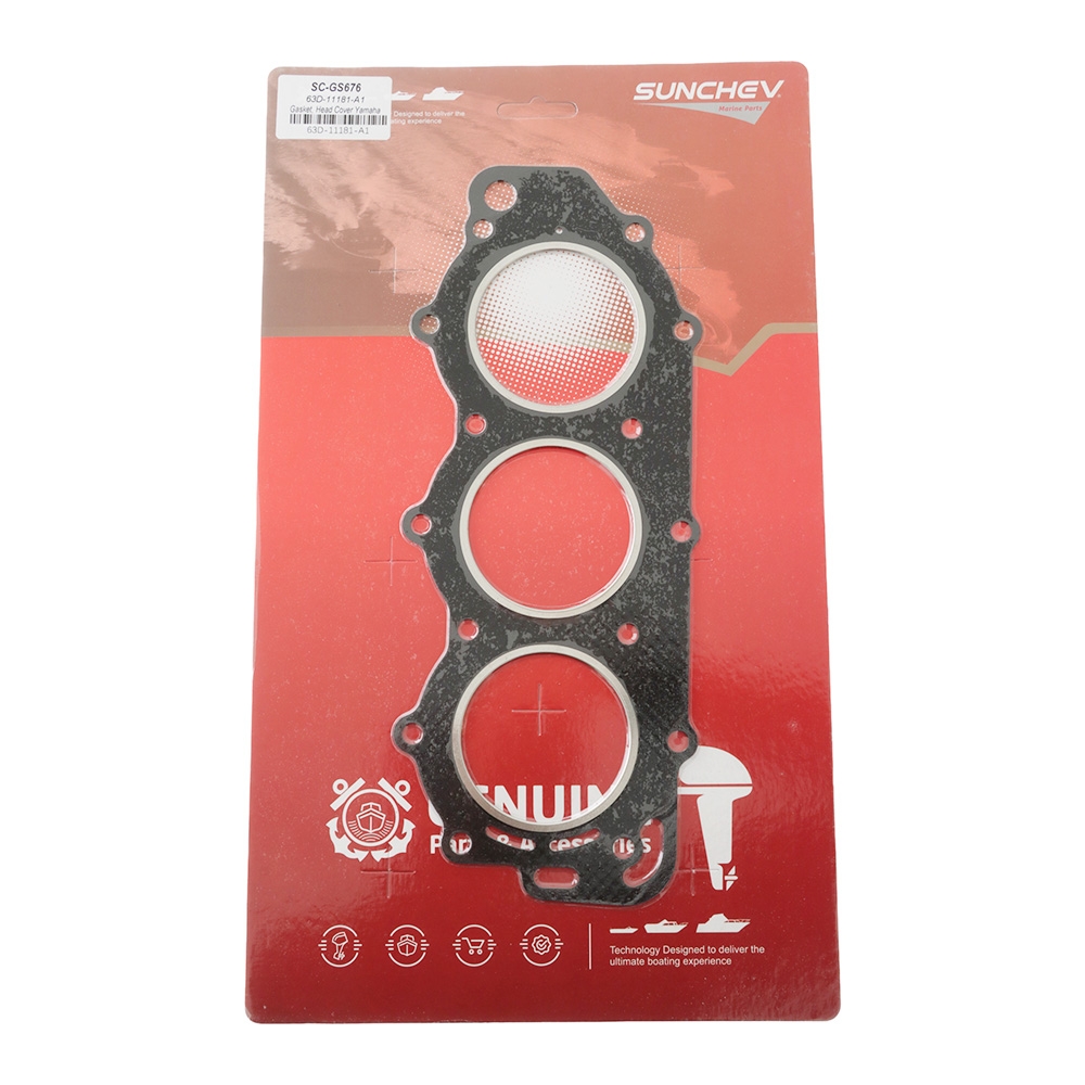 SUNCHEV Outboard Cylinder Head Gasket 63D-11181-A1 for Yamaha 40-50HP