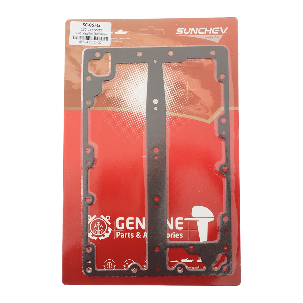 SUNCHEV Outboard Inner Exhaust Cover Gasket 6E5-41112-00 for Yamaha 115-140HP