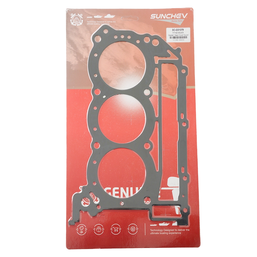 SUNCHEV 11142-93J03 Cylinder Head Gasket Port Side for Suzuki Outboards DF200 to DF250