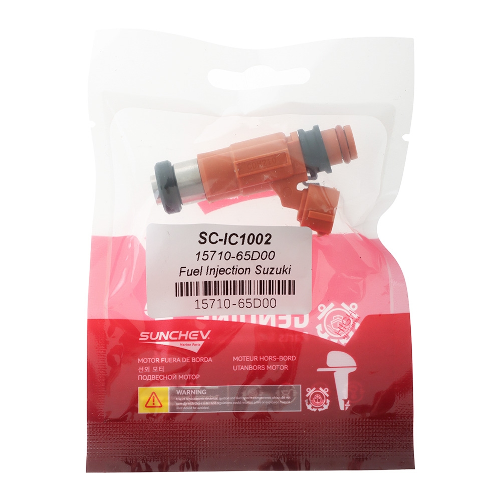 SUNCHEV 15710-65D00 Suzuki Fuel Injector - DF90-DF140 Outboard Engines 2001-2010