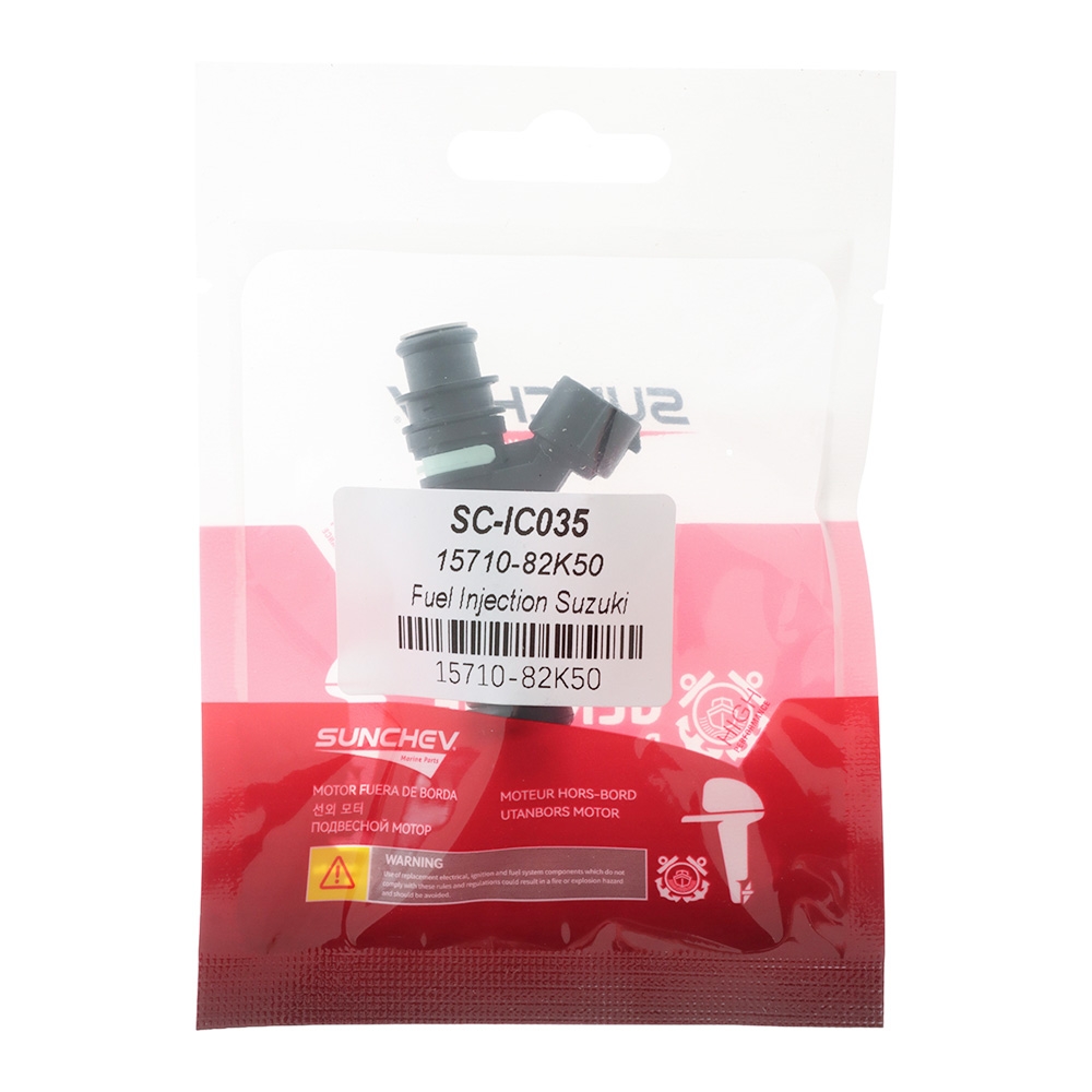 SUNCHEV 15710-82K50 Suzuki Fuel Injector - DF70-DF140HP Outboard Engines 2012-2020