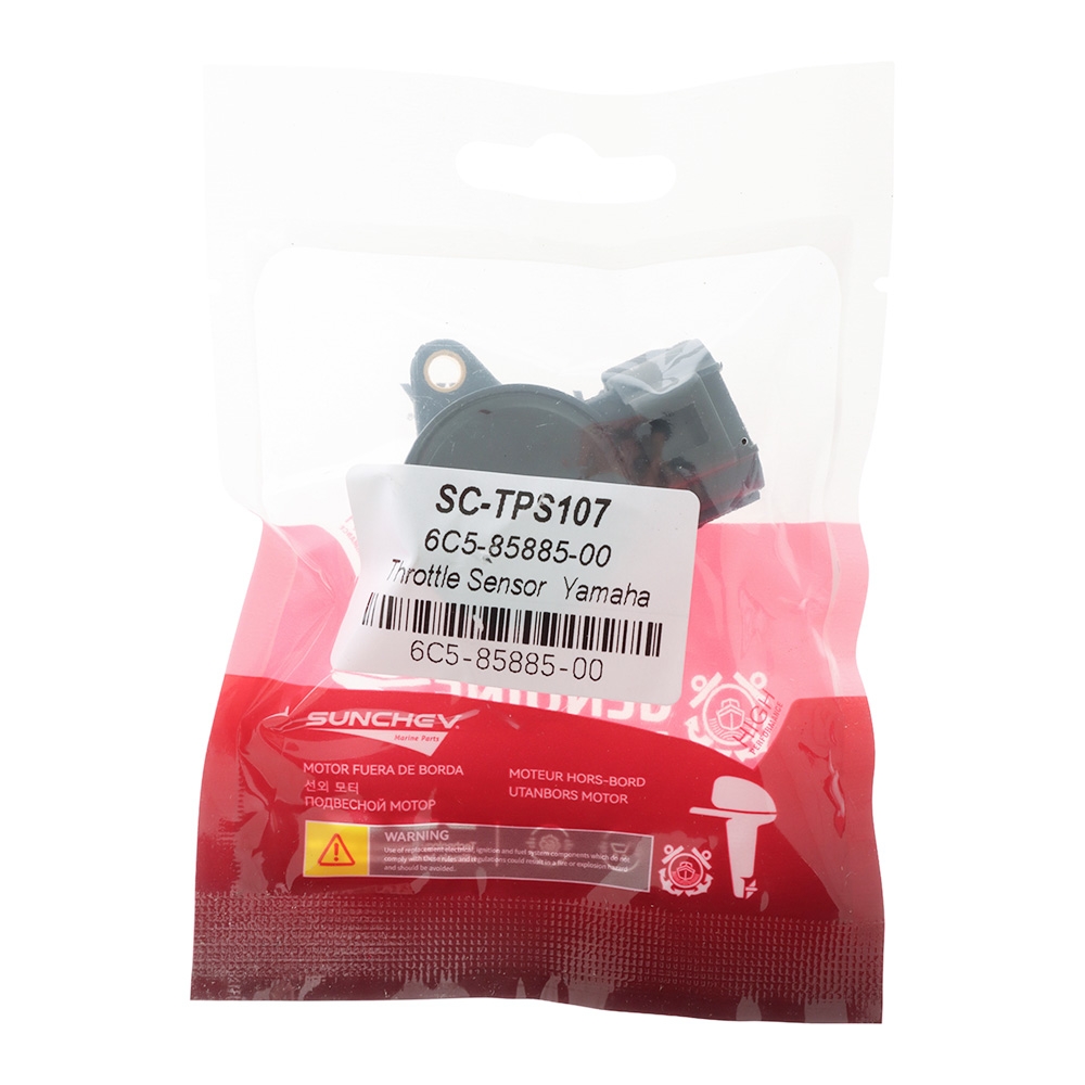 SUNCHEV 6C5-85885-00 Yamaha Throttle Position Sensor - F50HP to F115HP Engines 2005 Onwards