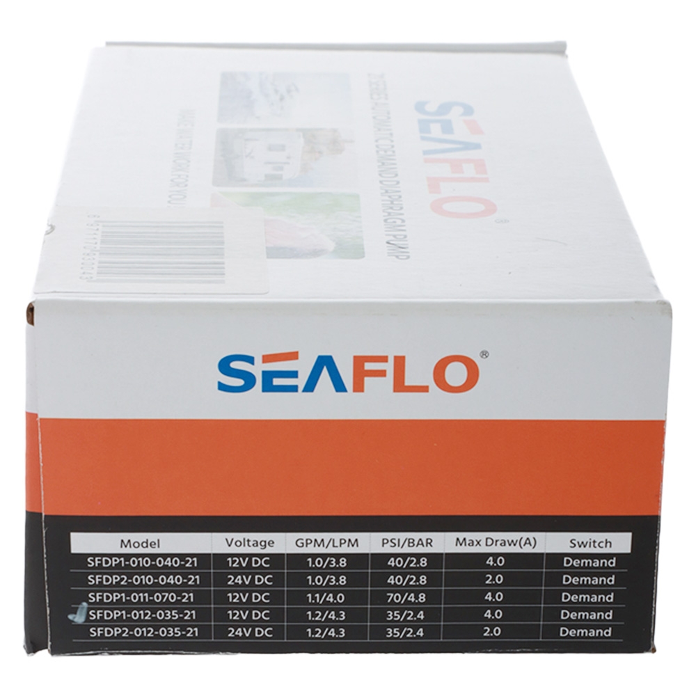 Seaflo 21 Series Diaphragm Water Pump 12V 4.5LPM 35PSI