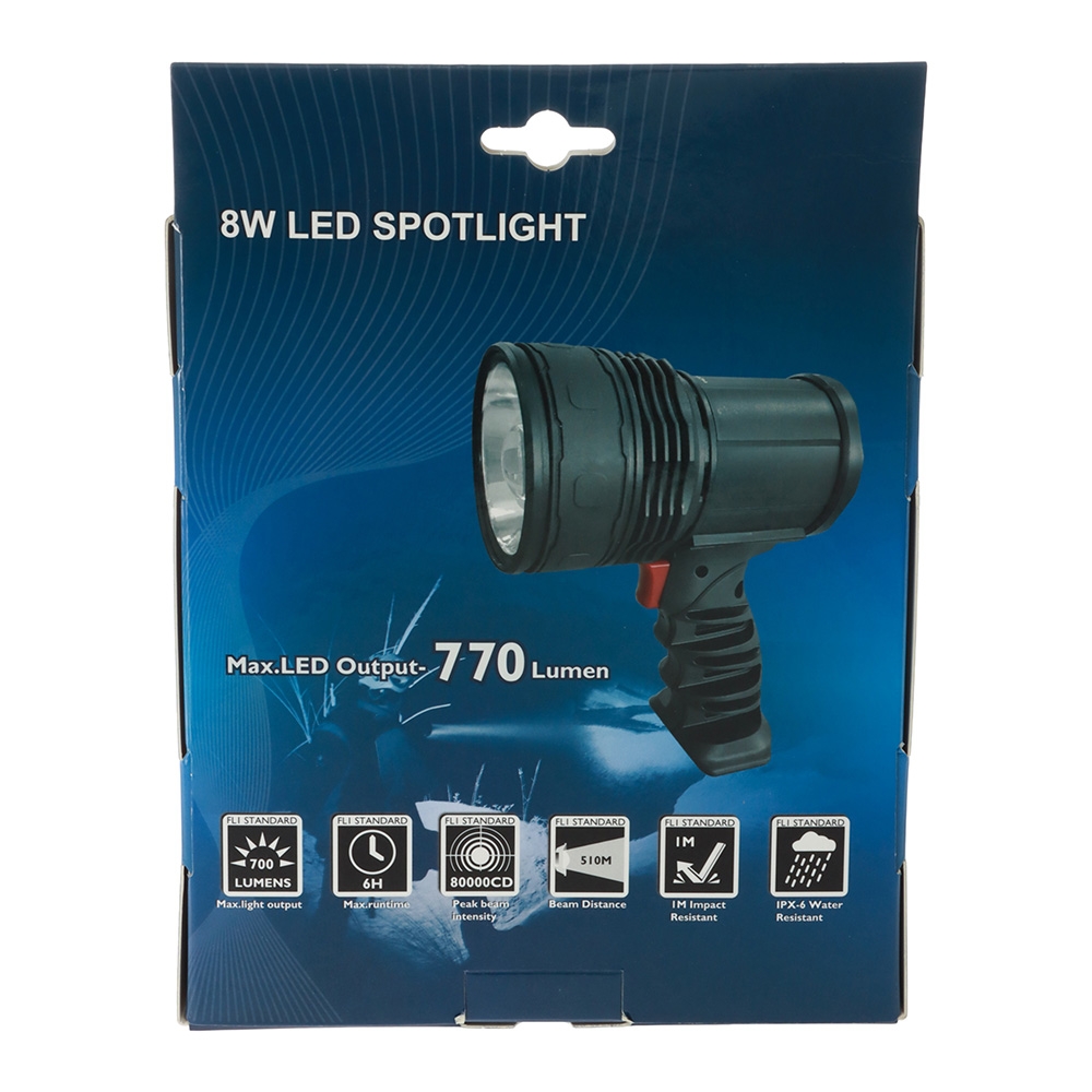 Seaworld Handheld Rechargeable LED Spotlight 8W 770lm