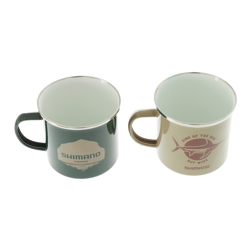 Shimano Enamel Mug Coastal 480ml 2-Pack