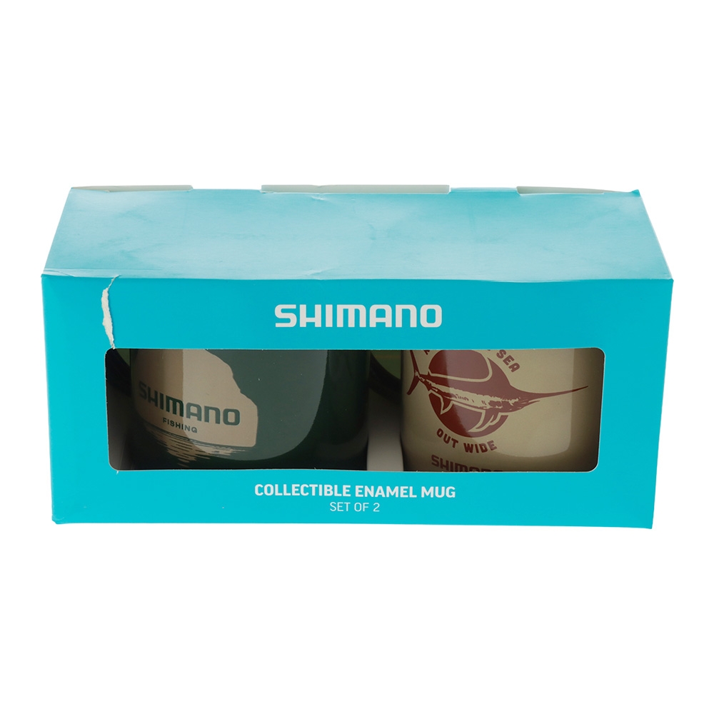 Shimano Enamel Mug Coastal 480ml 2-Pack