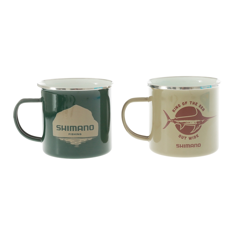 Shimano Enamel Mug Coastal 480ml 2-Pack