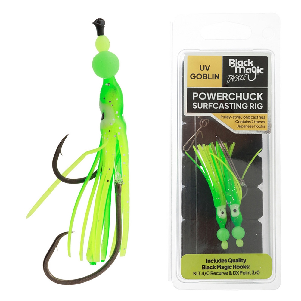 Black Magic Powerchuck Surfcasting Rig Qty 2 UV Goblin