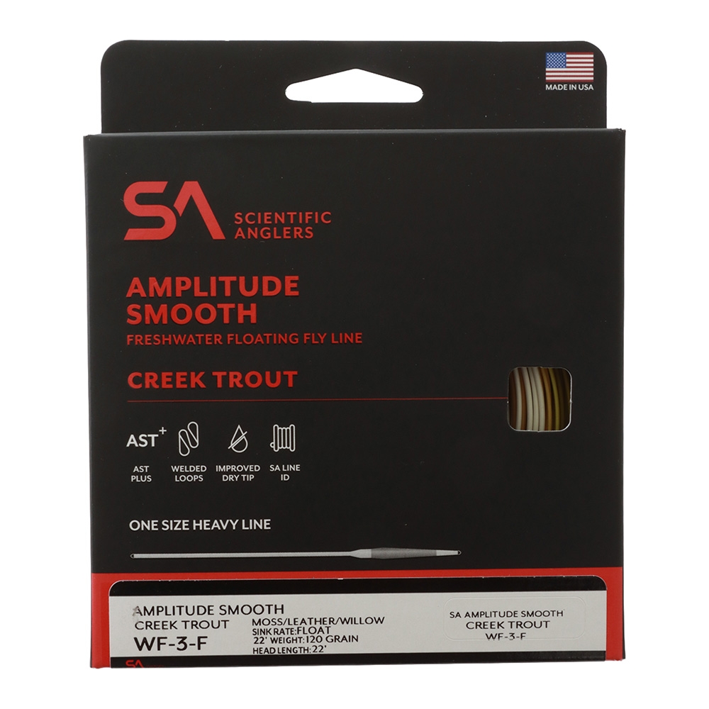Scientific Anglers Amplitude Smooth Creek Trout Fly Line WF-3-F 