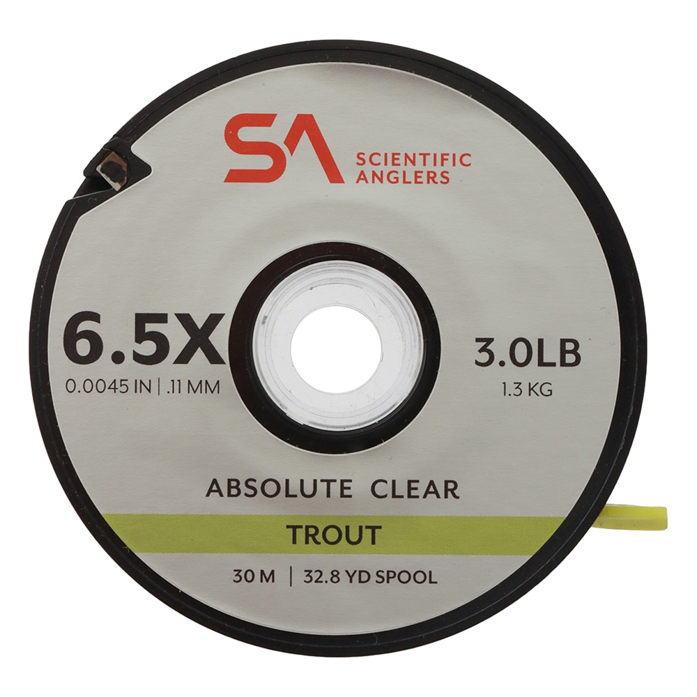 Scientific Anglers Absolute Trout Tippet Clear 30m 6.5X 3lb 0.11mm