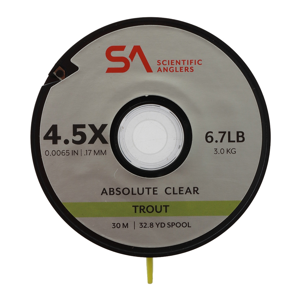 Scientific Anglers Absolute Trout Tippet Clear 30m 4.5X 6.7lb 0.17mm