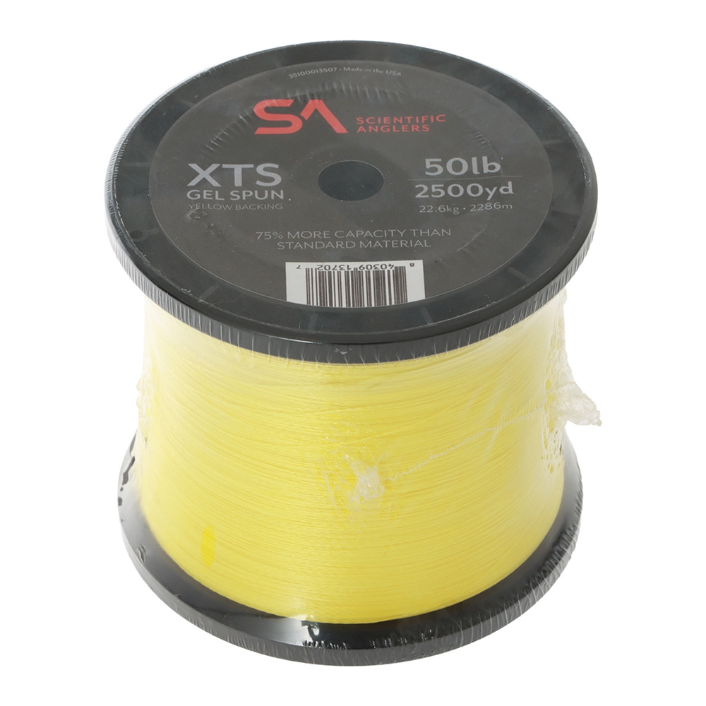 Scientific Anglers XTS Gel Spun Fly Line Backing Yellow 50lb 2500yd Bulk