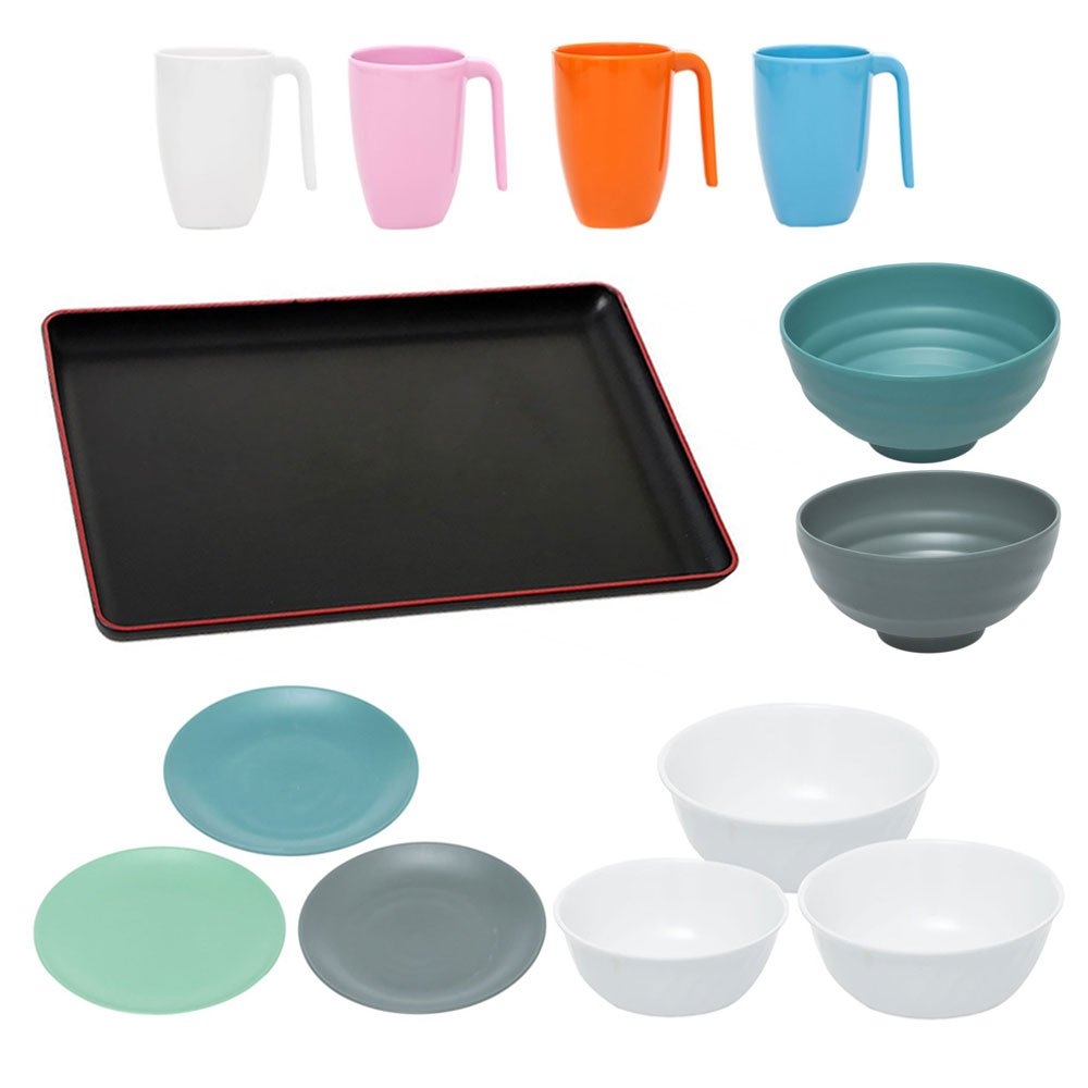 Shatter-Resistant Melamine 8-Piece Tableware Set