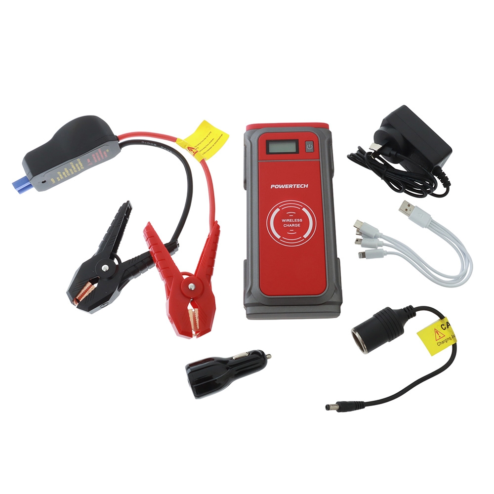 Powertech MB3764 Portable Jump Starter / Power Bank with Wireless Charger 12V 850A