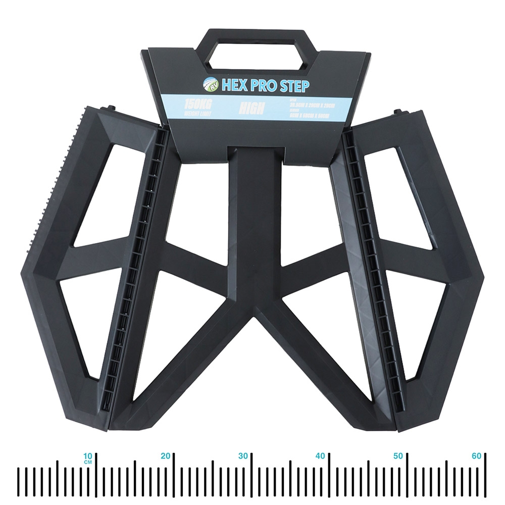 On The Road RV Hex Pro Non-Slip Folding Step Large
