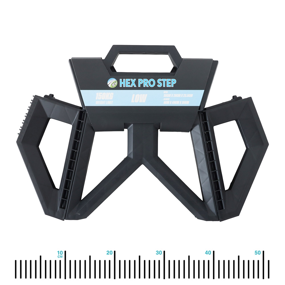 On The Road RV Hex Pro Non-Slip Folding Step Small