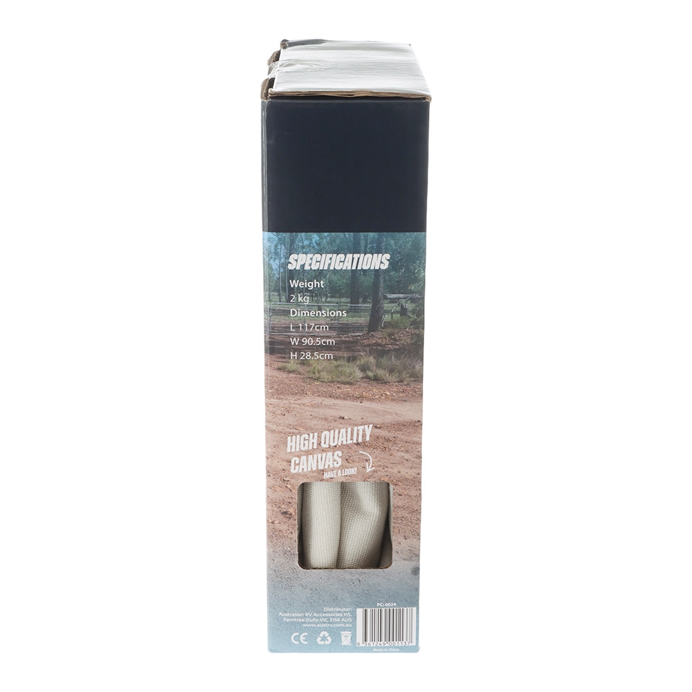 On The Road RV Canvas A-Frame Drawbar Cover