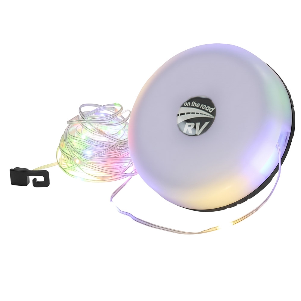 On the Road RV Rechargeable RGB LED String Lights 10m