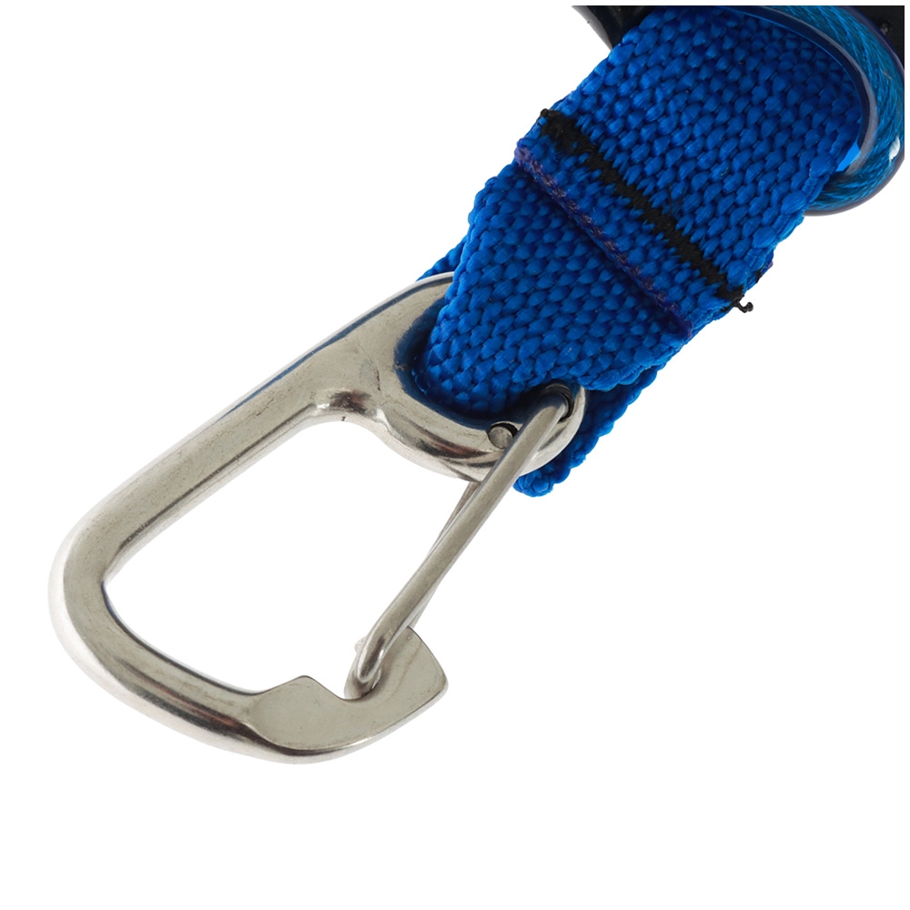 Pro-Dive Quick Release BCD Dive Lanyard with Stainless Steel Clip Blue