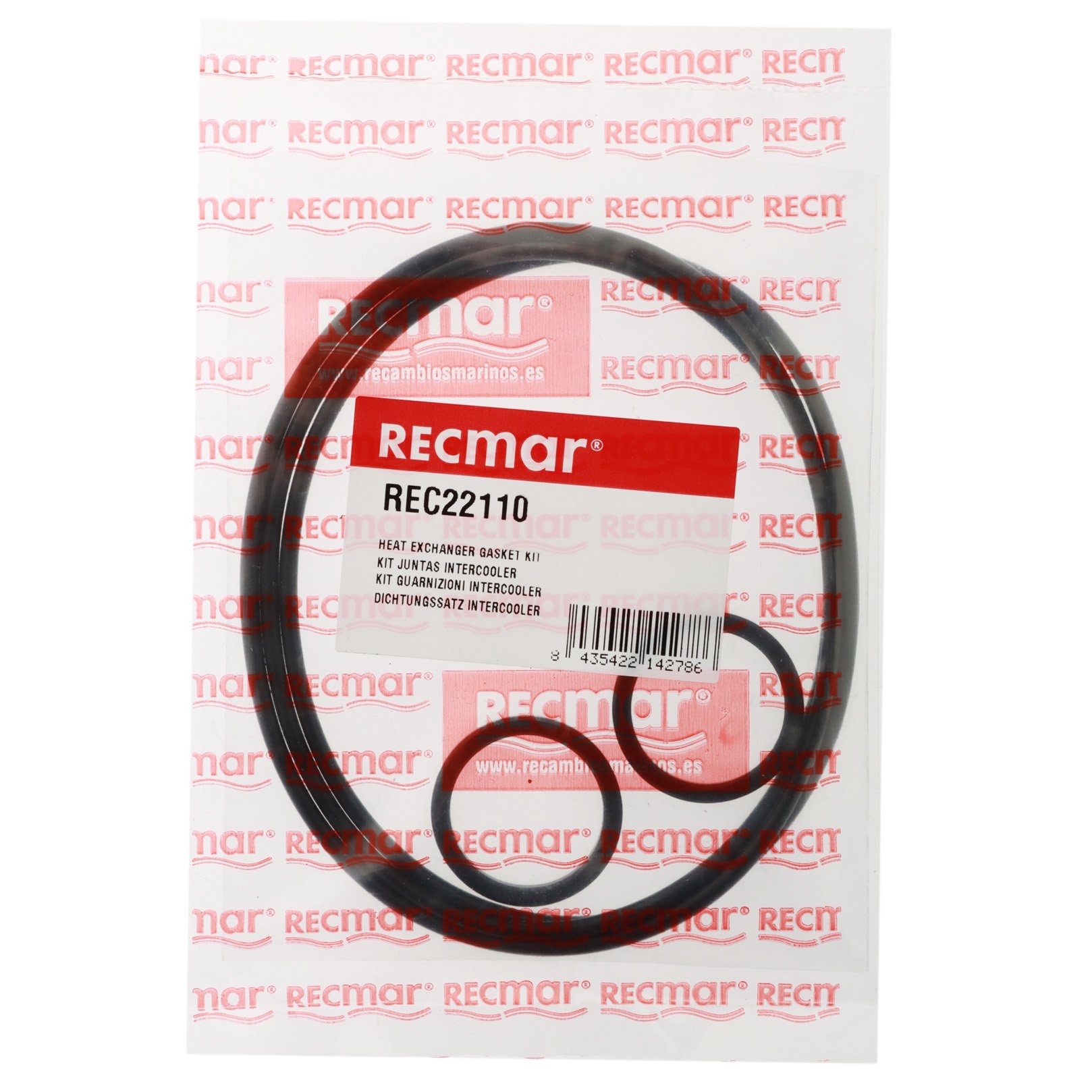 Recmar Aftercooler Gasket Kit for Volvo Penta 22110 AQAD30A and TAMD30A