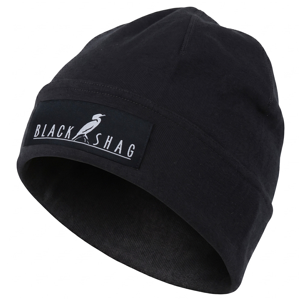 Black Shag Merino Beanie Black