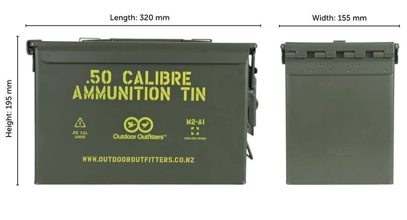 Outdoor Outfitters 30 and 50cal Lockable Ammo Box V2 Combo