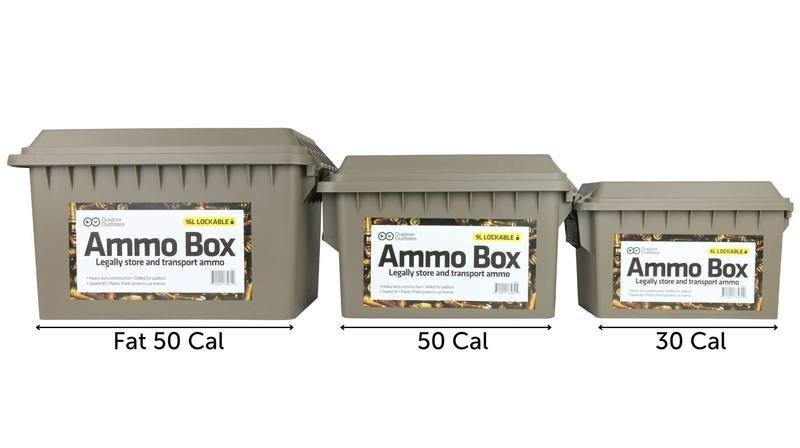 Outdoor Outfitters Fat 50 Cal Lockable Polypropylene Ammo Box Flat Dark Earth
