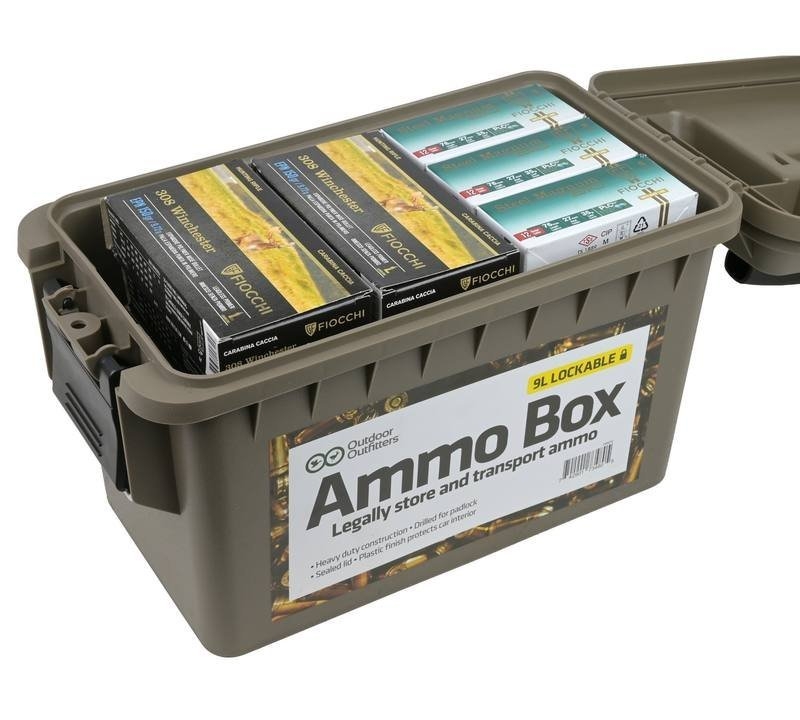 Outdoor Outfitters 50 Cal Lockable Polypropylene Ammo Box Flat Dark Earth