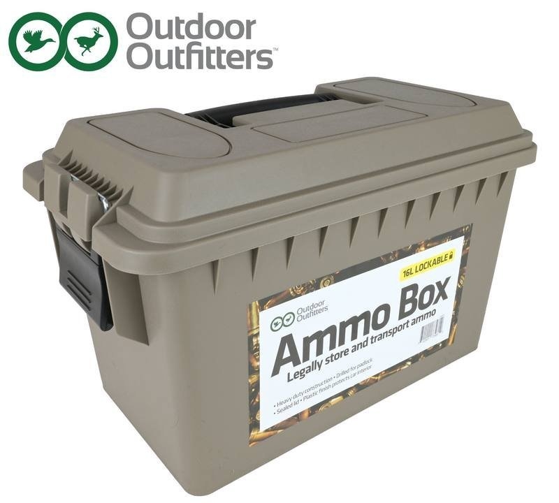 Outdoor Outfitters Fat 50 Cal Lockable Polypropylene Ammo Box Flat Dark Earth