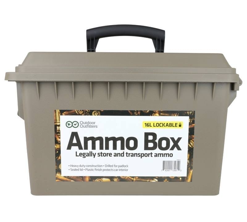 Outdoor Outfitters Fat 50 Cal Lockable Polypropylene Ammo Box Flat Dark Earth
