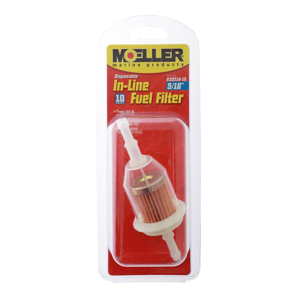 Moeller 033316-10 Disposable In-Line Fuel Filter 10 Micron 5/16''
