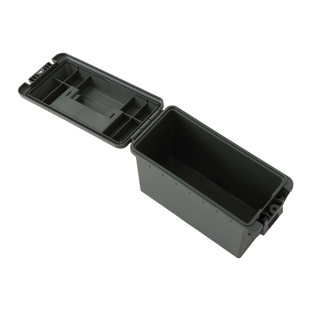 Buffalo River 4-Box .30 Cal Lockable Plastic Ammo Crate OD Green