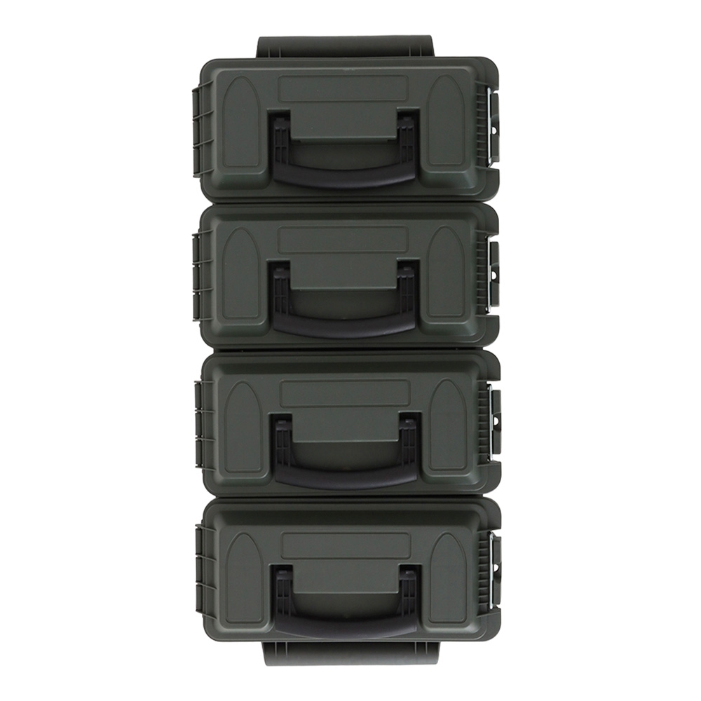Buffalo River 4-Box .30 Cal Lockable Plastic Ammo Crate OD Green