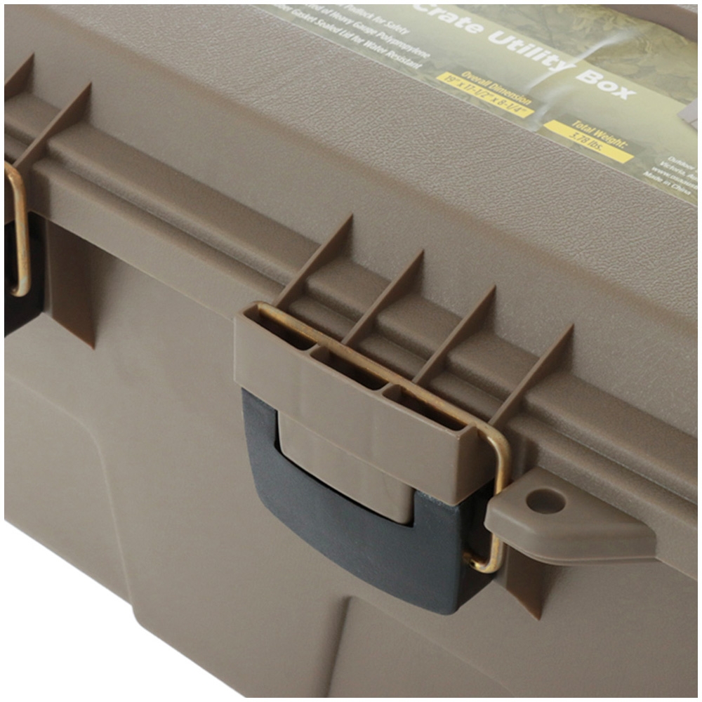 Buffalo River Lockable Ammo Crate Utility Box Large Dark Earth