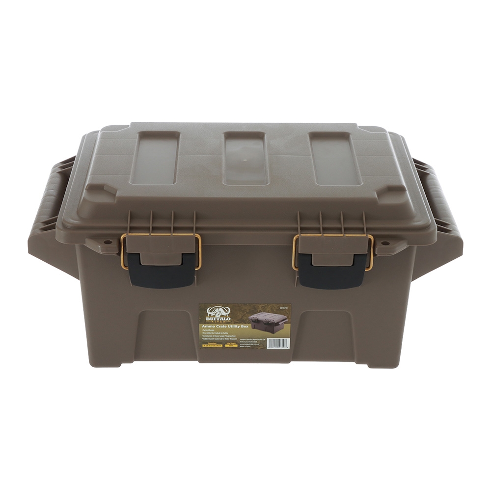 Buffalo River Lockable Ammo Crate Utility Box Dark Earth