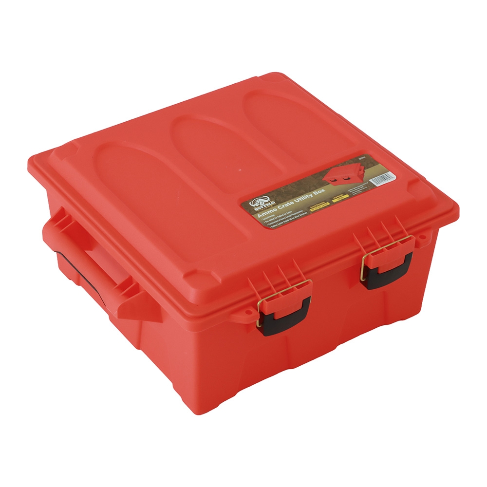 Buffalo River Lockable Ammo Crate Utility Box Orange