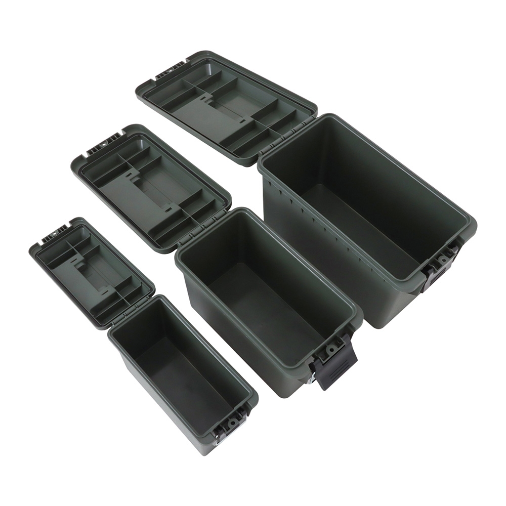 Buffalo River 3-Piece Ammo Box Set .30 Cal/.50 Cal/Fat .50 Cal OD Green