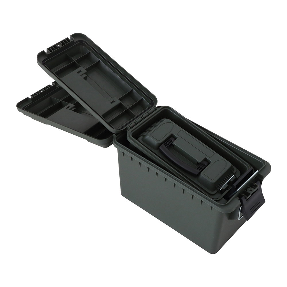 Buffalo River 3-Piece Ammo Box Set .30 Cal/.50 Cal/Fat .50 Cal OD Green