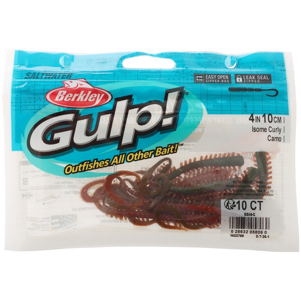 Berkley Gulp Saltwater Isome Curly Tail Soft Bait 4in / 10cm