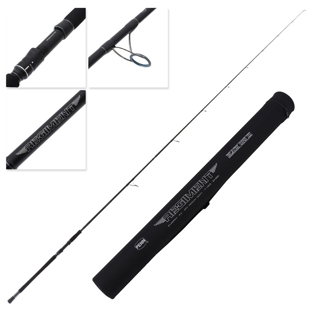 PENN Regiment Black Ops III Travel Spin Rod 9ft 4in 7-10kg 20-88g 4pc