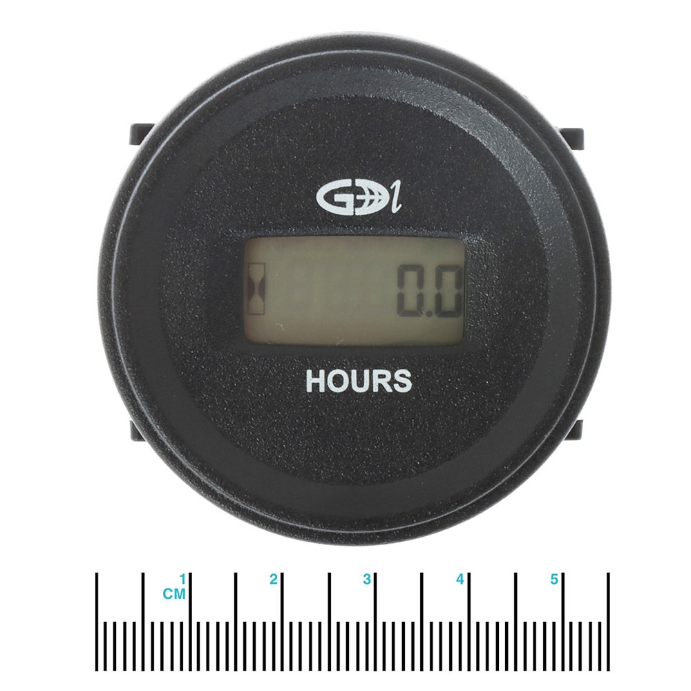 GDI NewGen Series Digital LCD Panel Mount Hourmeter 8-32V DC R.1HR