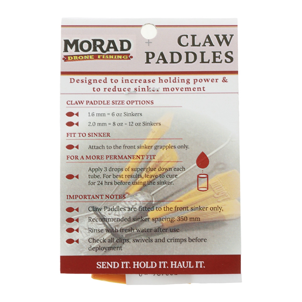 MORAD Claw Paddles 1.6mm Qty 4