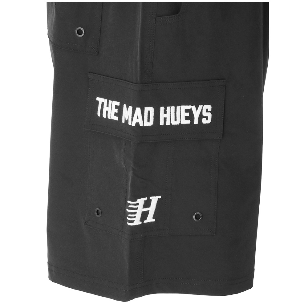 The Mad Hueys Beached Again 20in Mens Boardshorts Black
