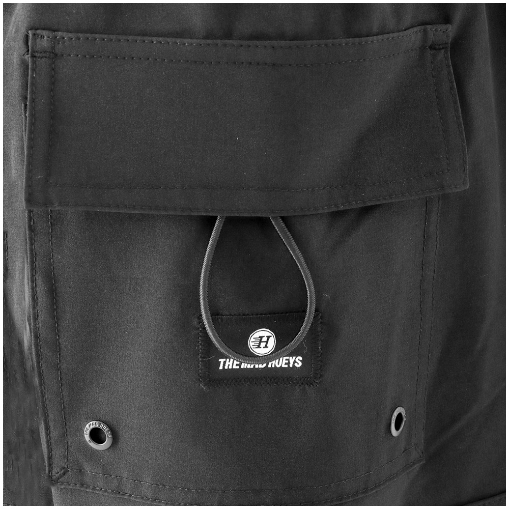 The Mad Hueys Beached Again 20in Mens Boardshorts Black