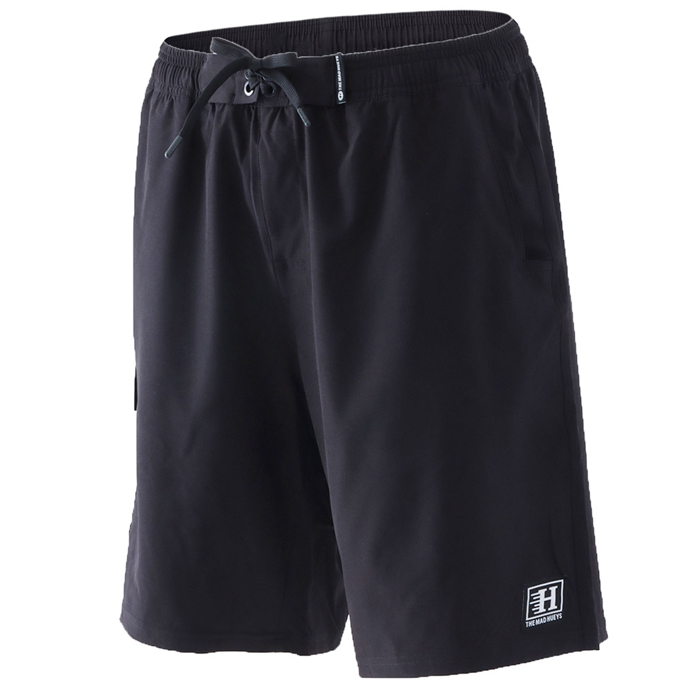 The Mad Hueys Beached Again 20in Mens Boardshorts Black