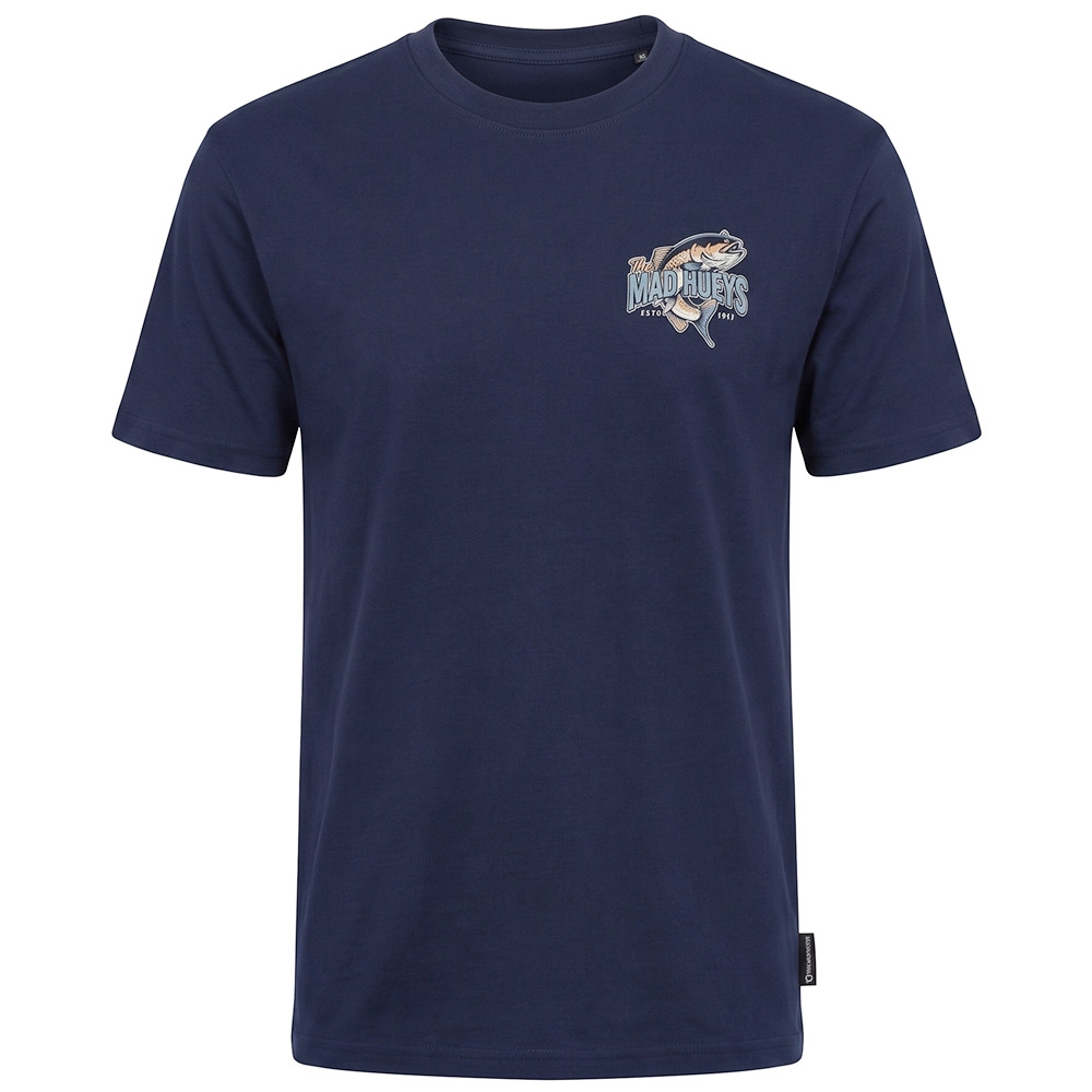 The Mad Hueys Down To Fish Mens T-Shirt Navy